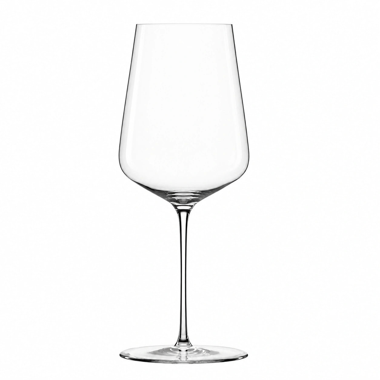 Verre à vin sur pied 650 ml en verre transparent - grande calice pour dégustation