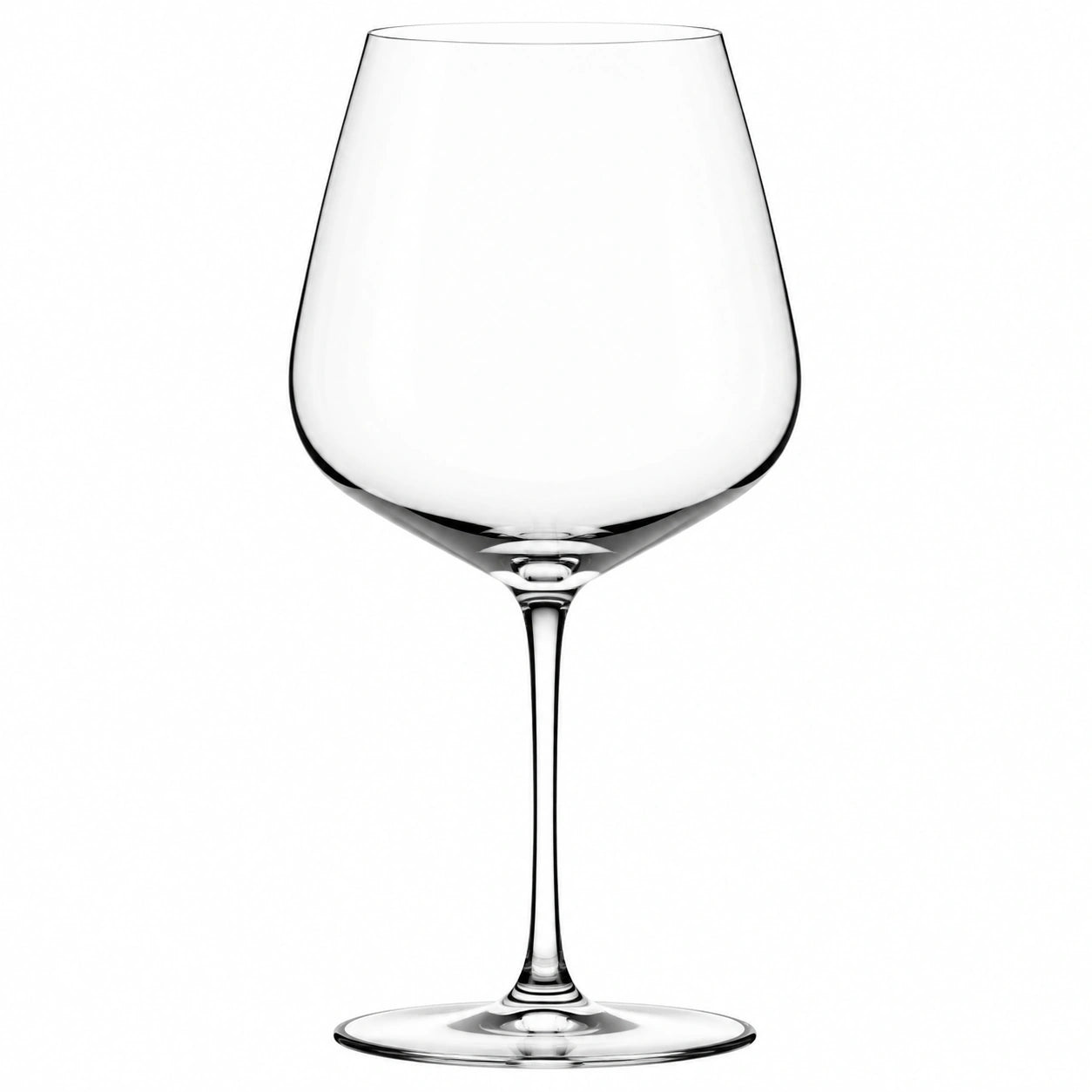 Verre à vin 500 ml en verre transparent à pied pour dégustation
